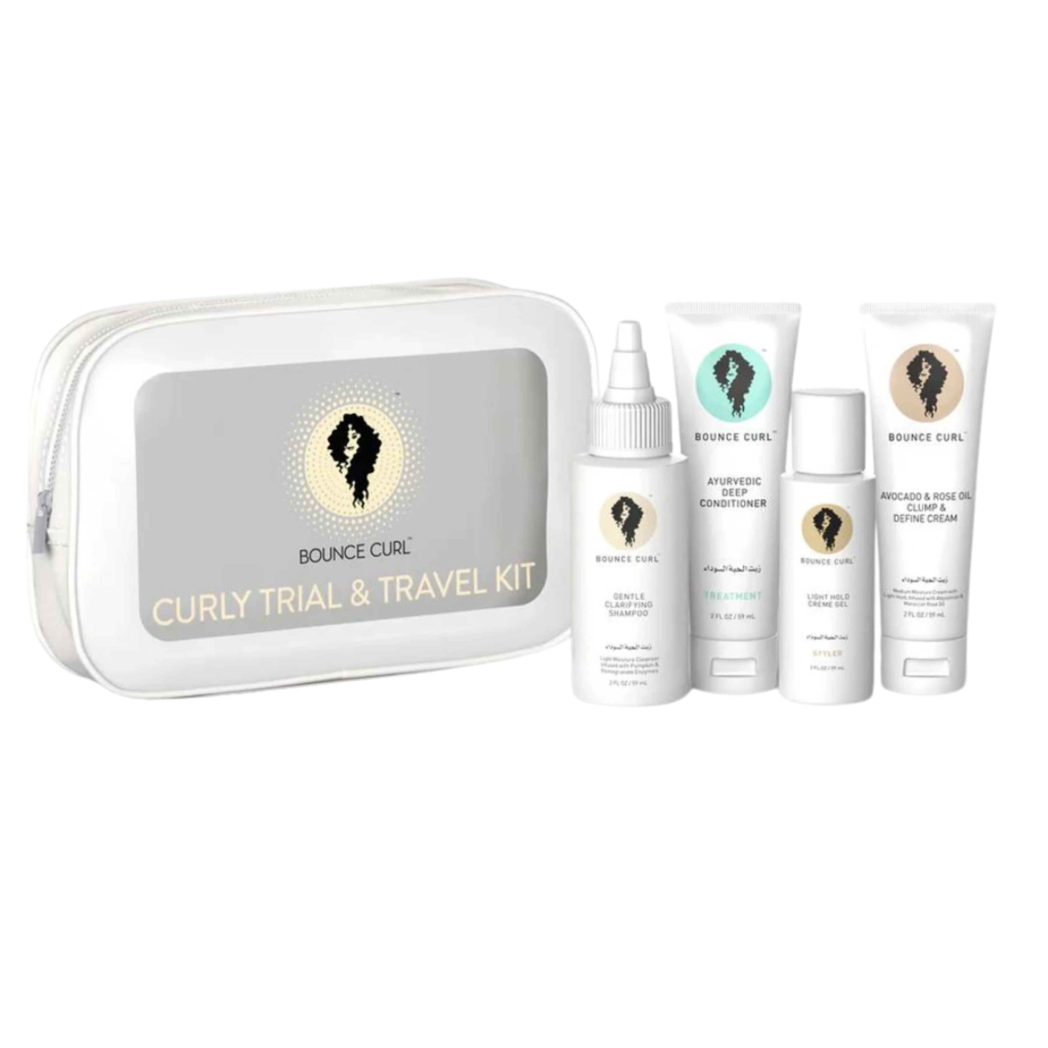 Bounce Curl mini atradimų rinkinys garbanotiems plaukams