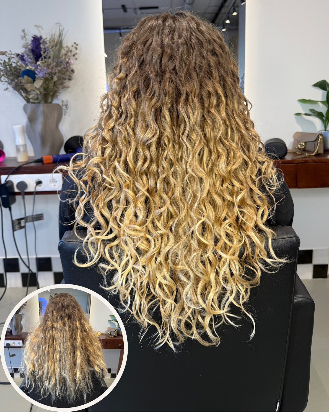 Galvos išplovimas ir garbanų suformavimas (be kirpimo)