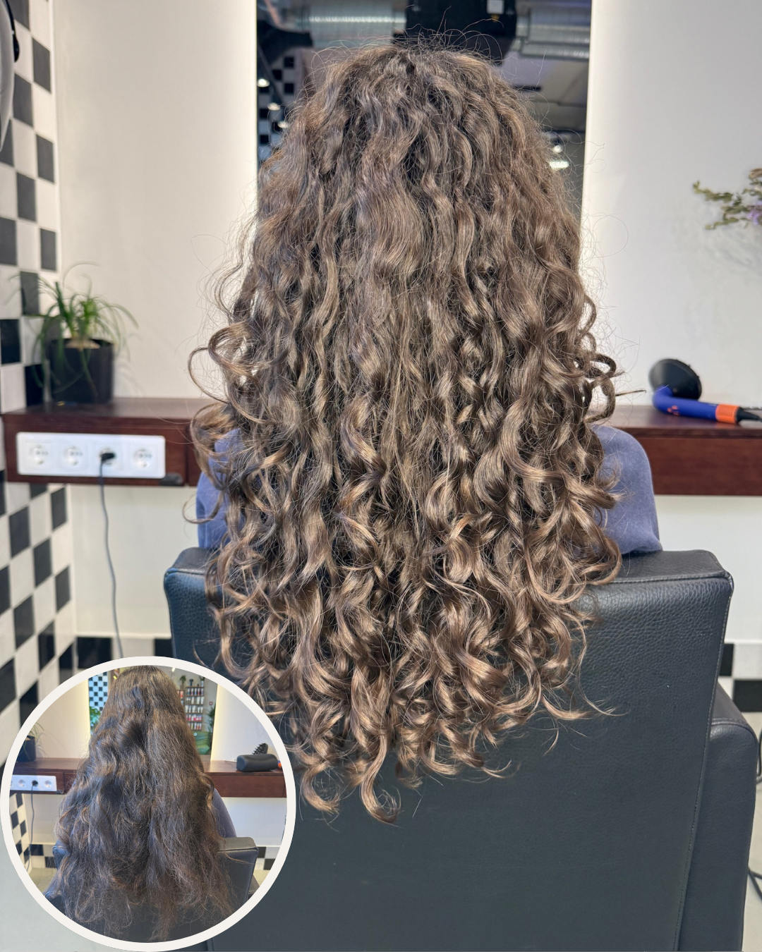 Galvos išplovimas ir garbanų suformavimas (be kirpimo)