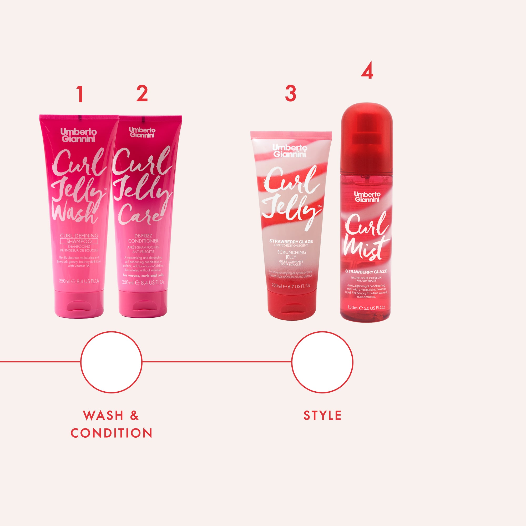 Umberto Giannini Curl Jelly Strawberry Glaze Curl Mist