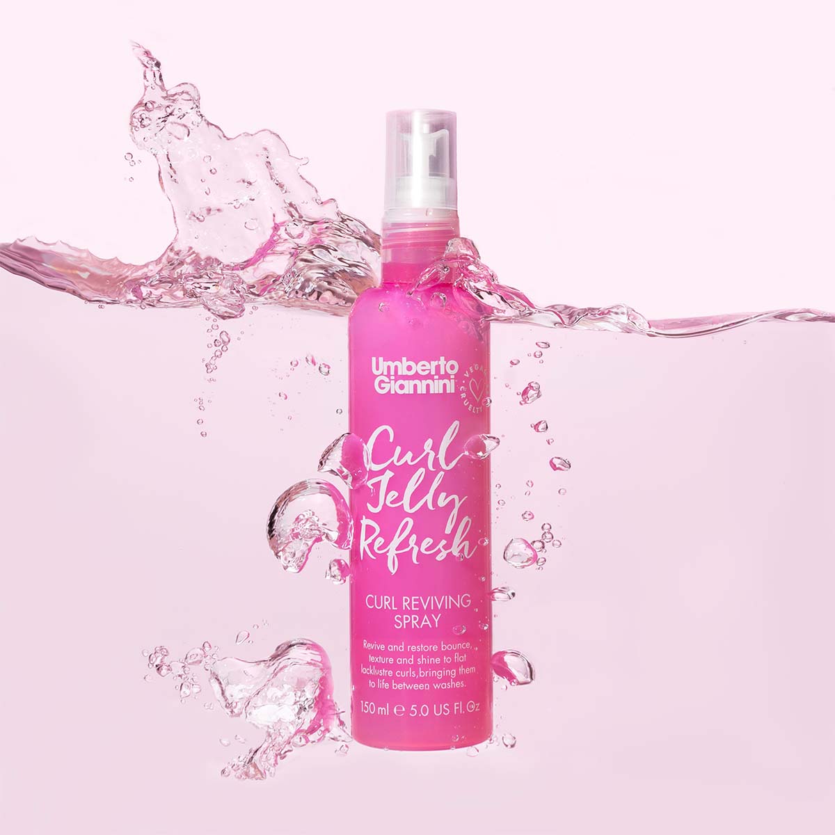 Curl Jelly Refresh garbanas aktyvuojantis purškiklis (didesnis dydis)