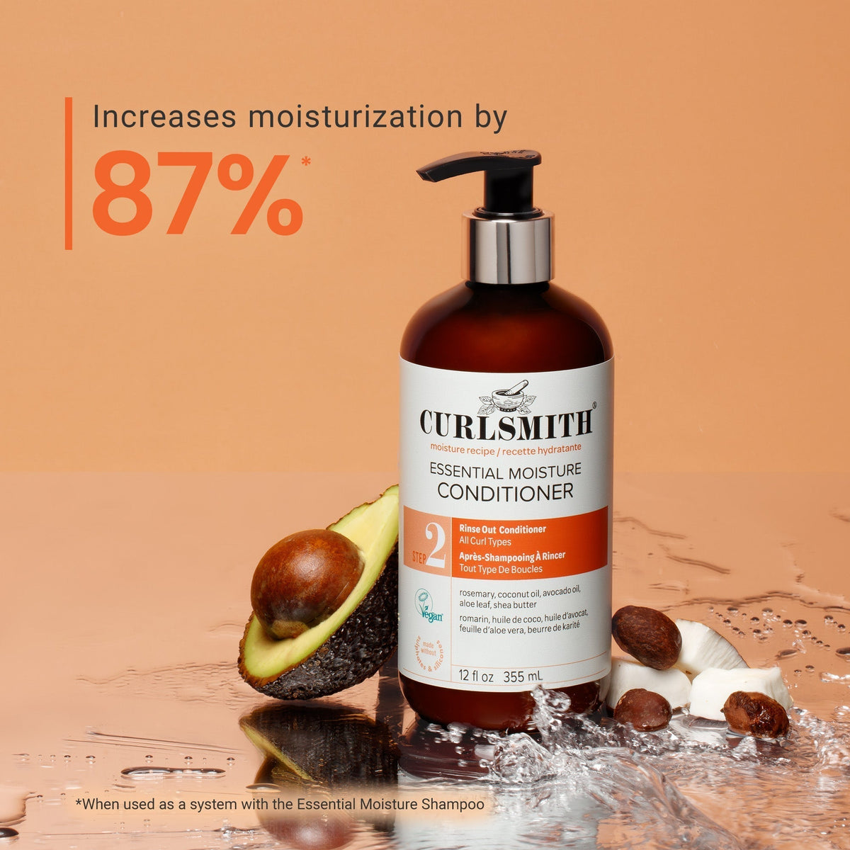 Curlsmith Essential Moisture lengvas kondicionierius