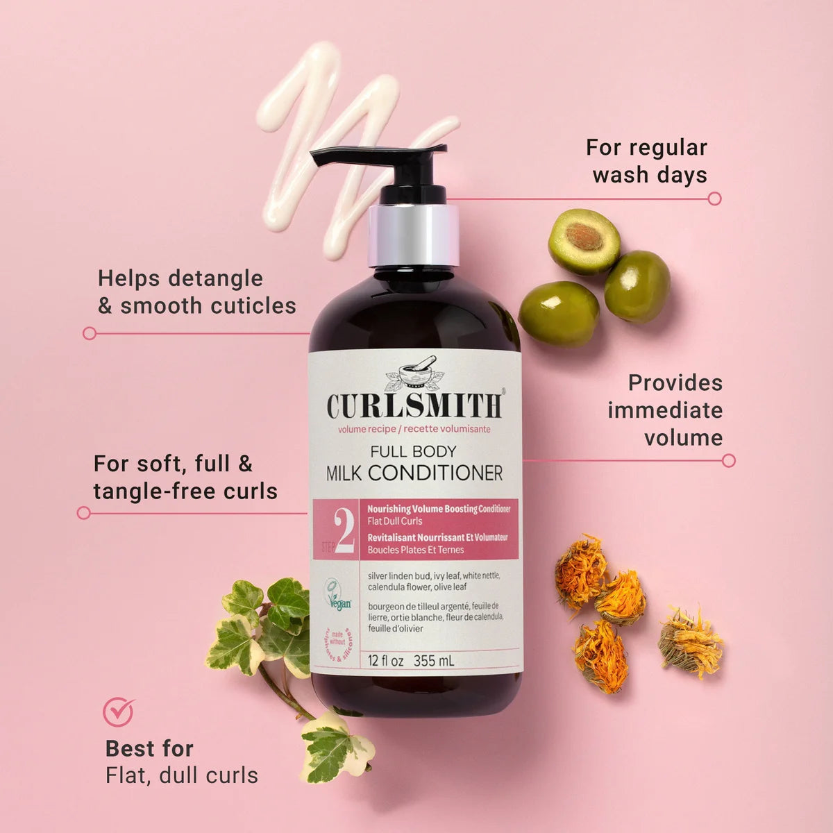 Curlsmith Full Body Milk lengvas kondicionierius