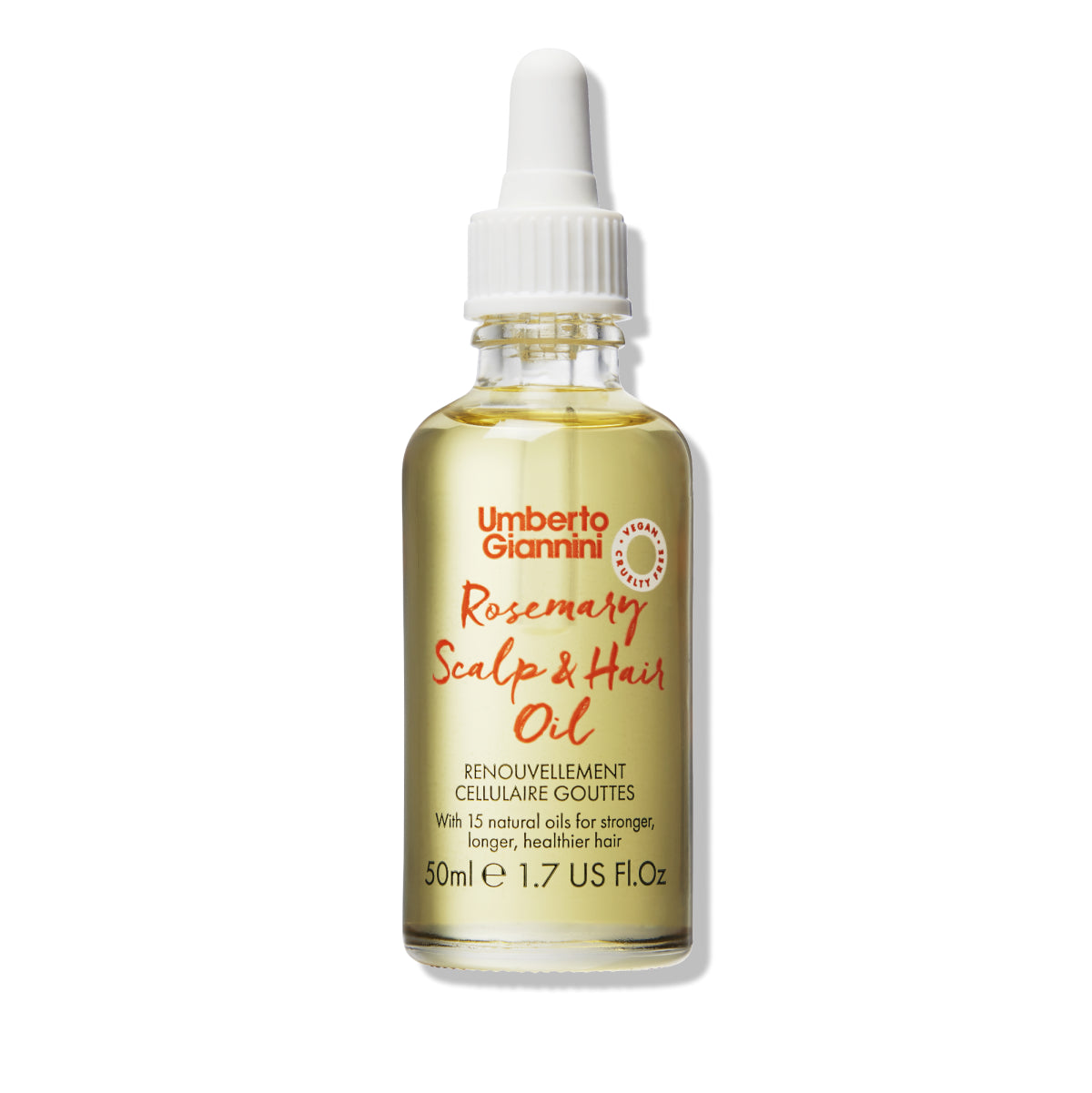 Umberto Giannini Strong Curls rozmarinų aliejus galvos odai ir plaukams