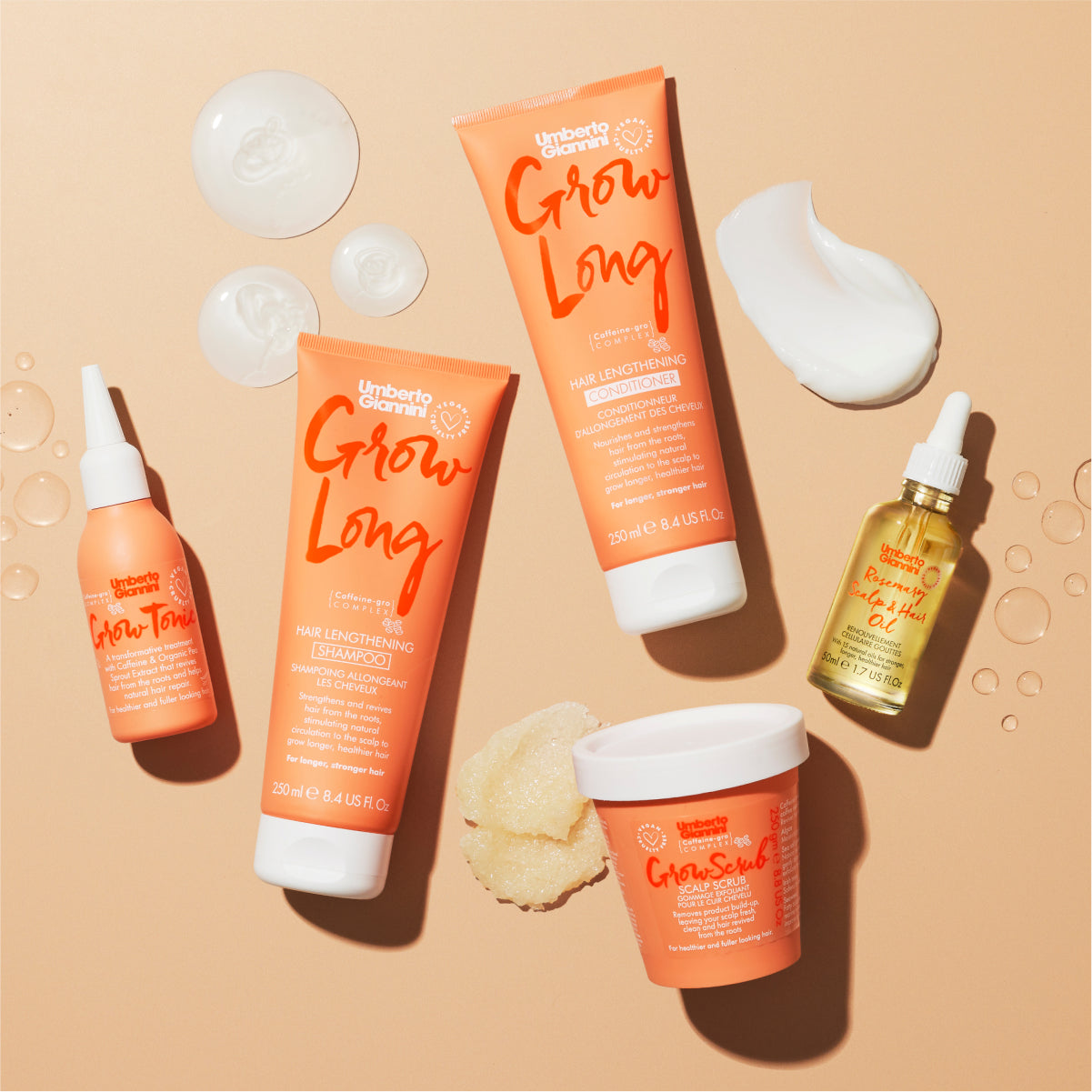 Umberto Giannini Strong Curls rozmarinų aliejus galvos odai ir plaukams
