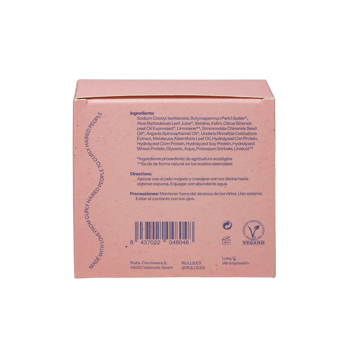 Rulls kietas šampūnas garbanotiems plaukams