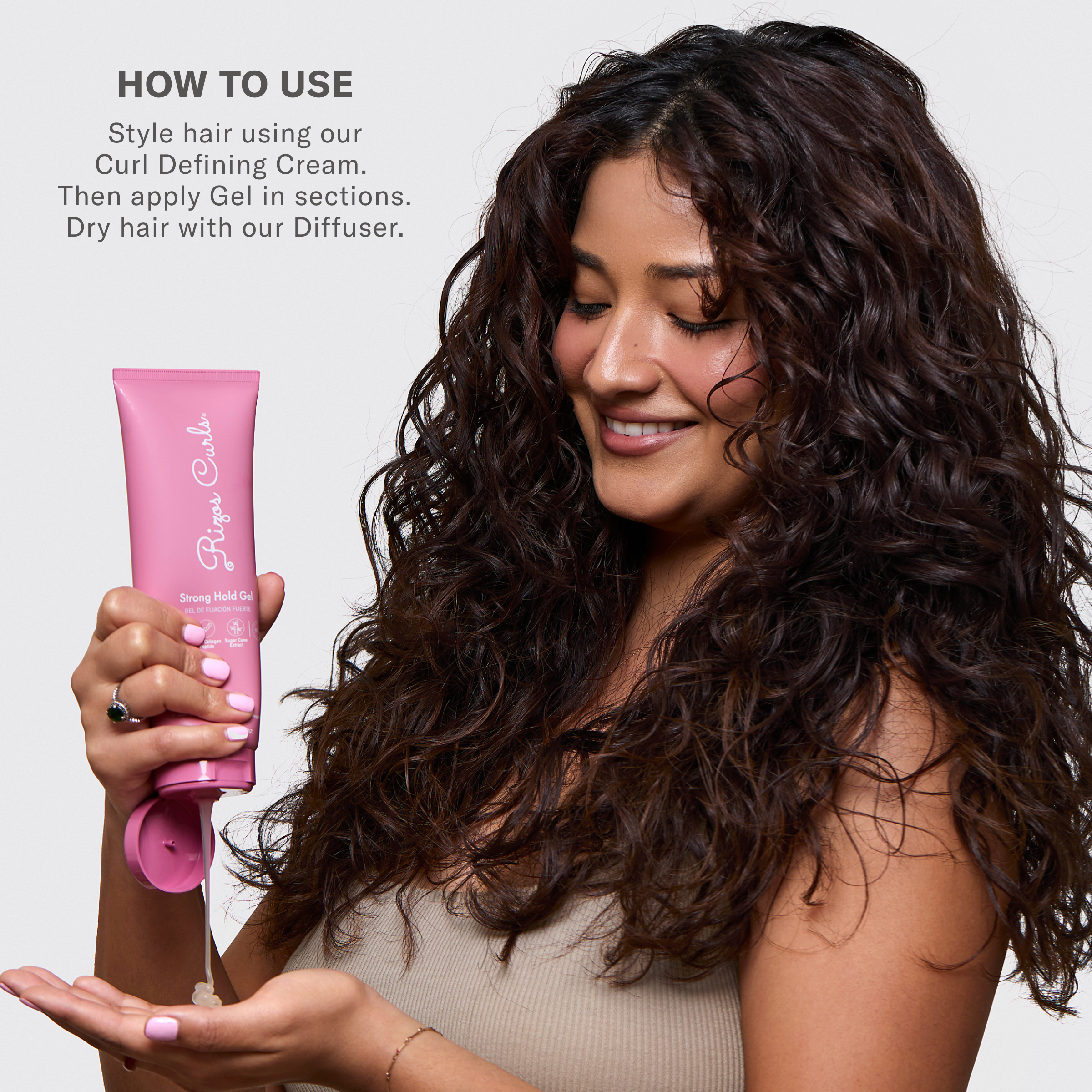 Rizos Curl stiprios fiksacijos gelis