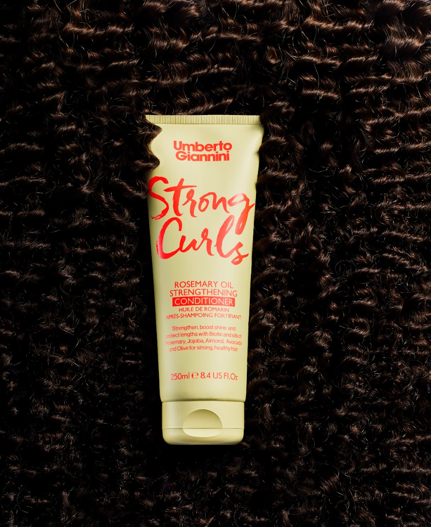 Umberto Giannini Strong Curls kondicionierius su rozmarinų aliejumi