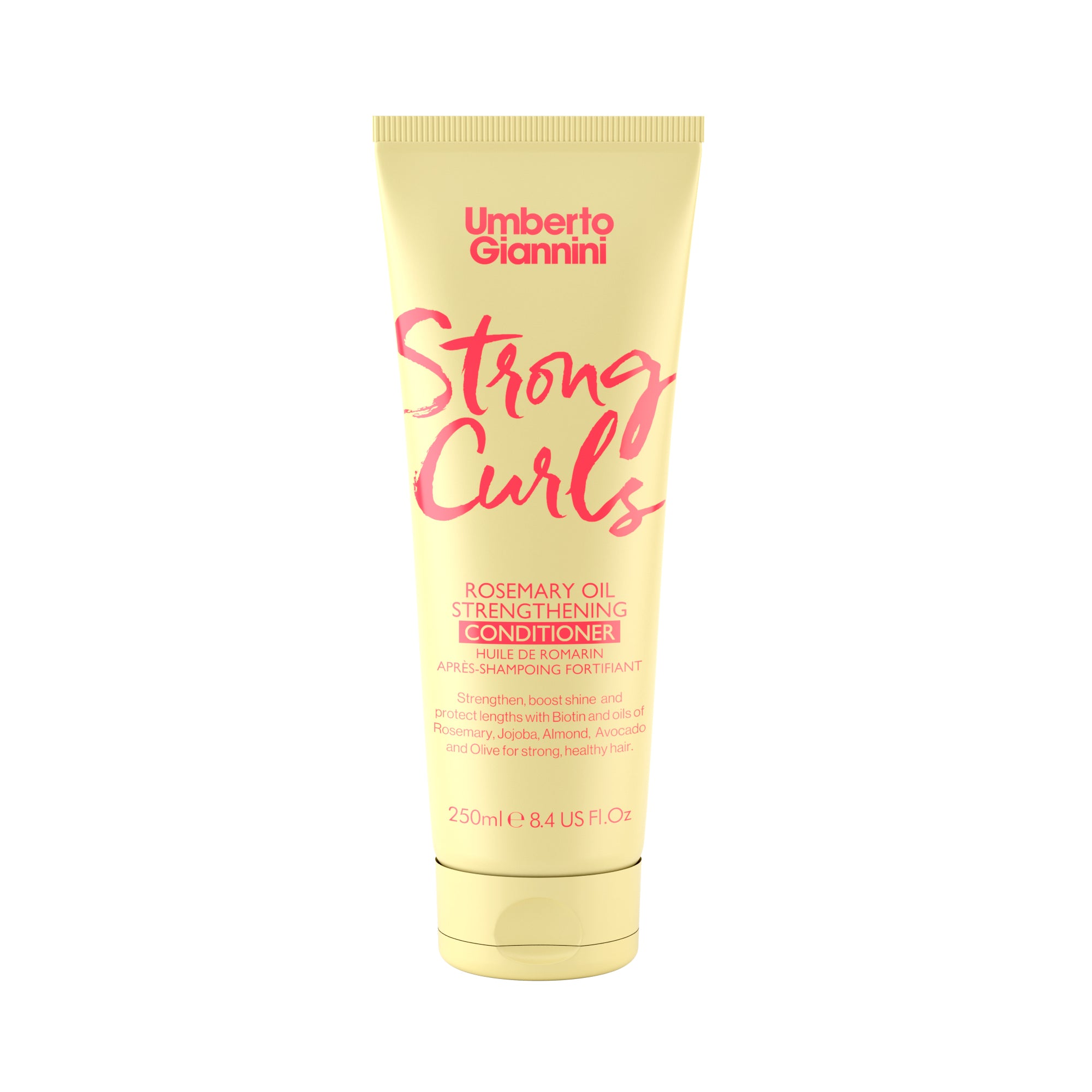 Umberto Giannini Strong Curls kondicionierius su rozmarinų aliejumi