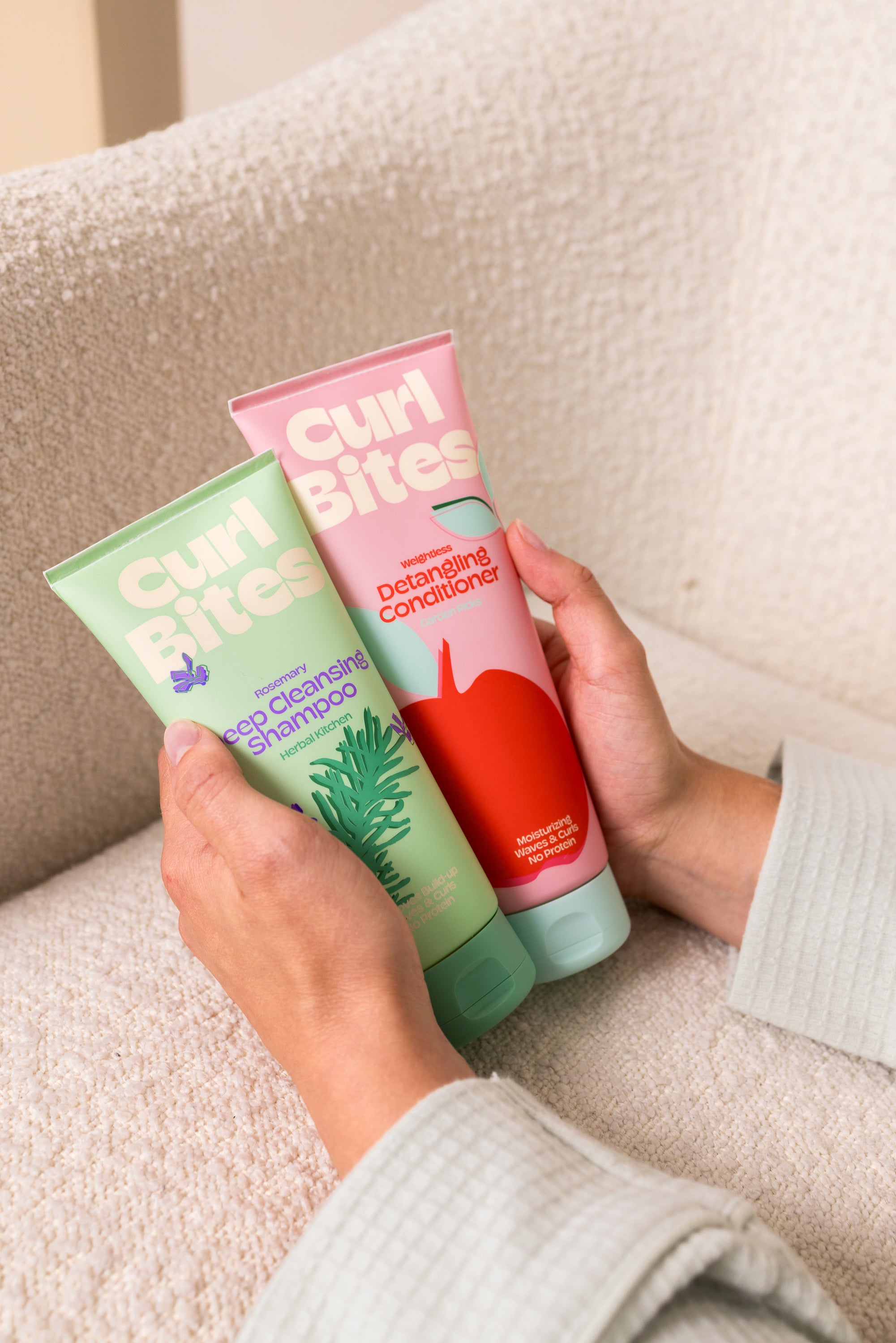 Curl Bites | Kasdienio ir gilaus valymo šampūno rinkinys