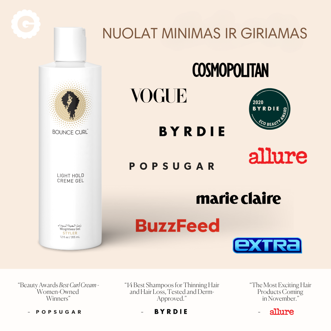 Bounce Curl lengvos fiksacijos gelis