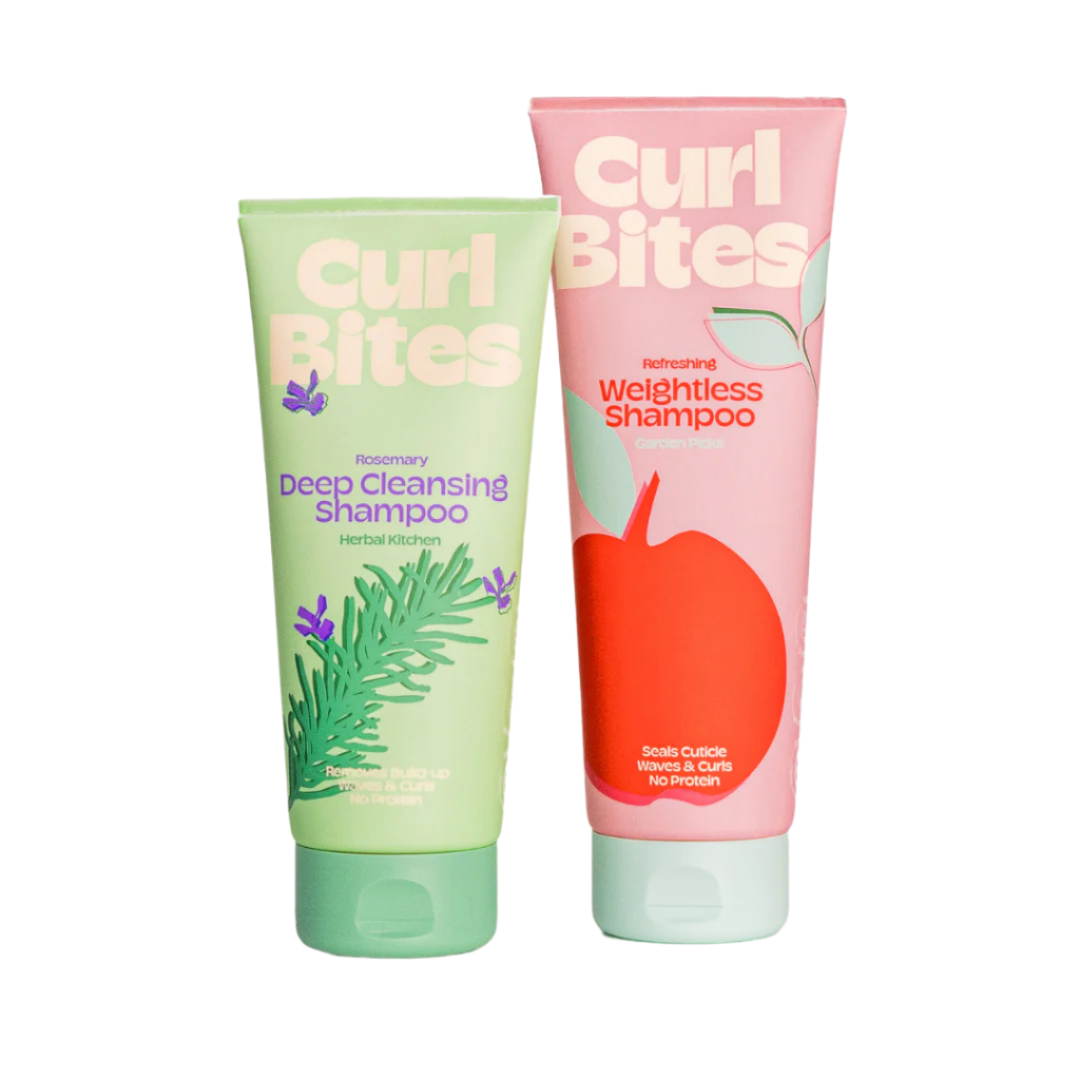 Curl Bites | Kasdienio ir gilaus valymo šampūno rinkinys