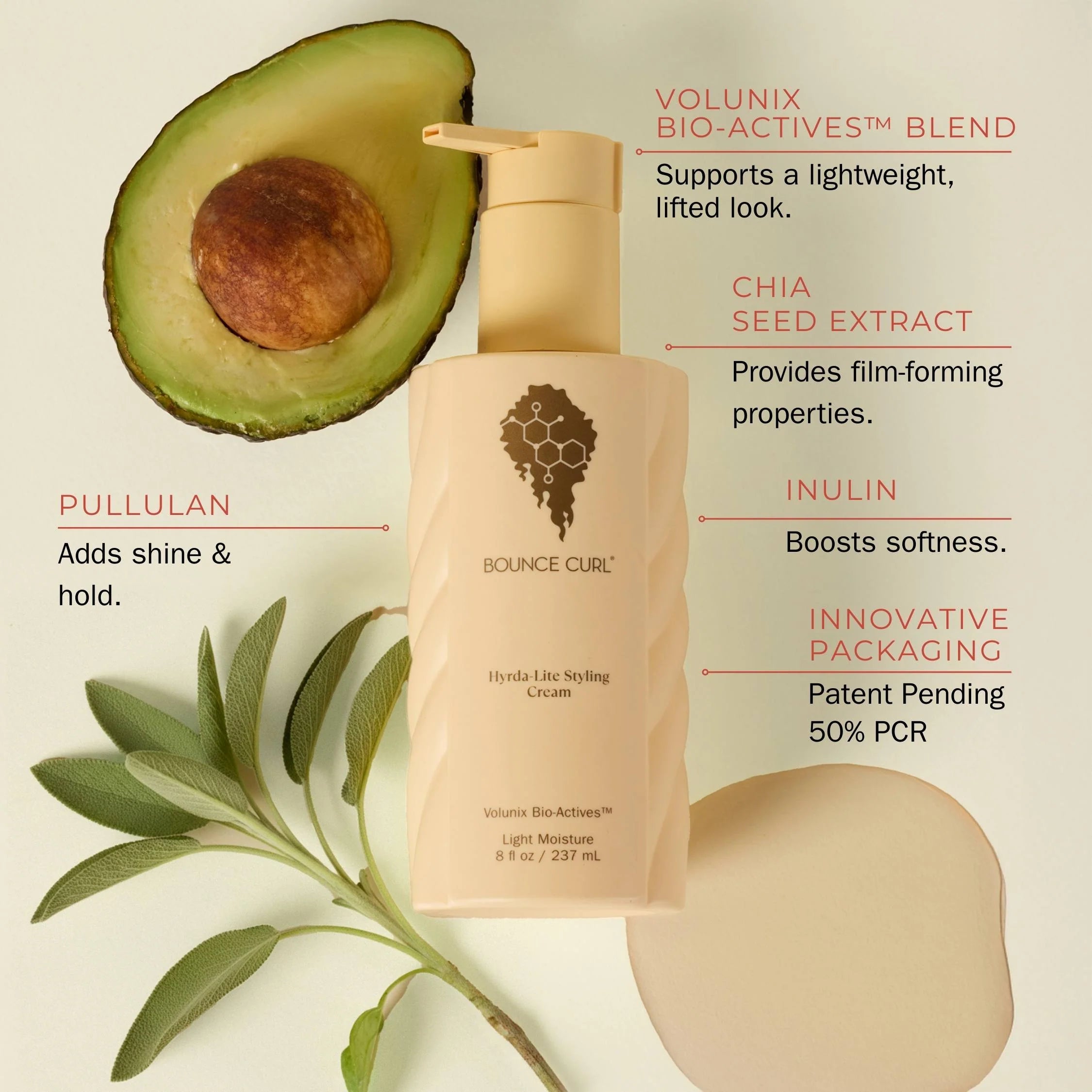 Bounce Curl Hydra-lite stilizavimo kremas | Weightless kolekcija (JAU GREITAI)