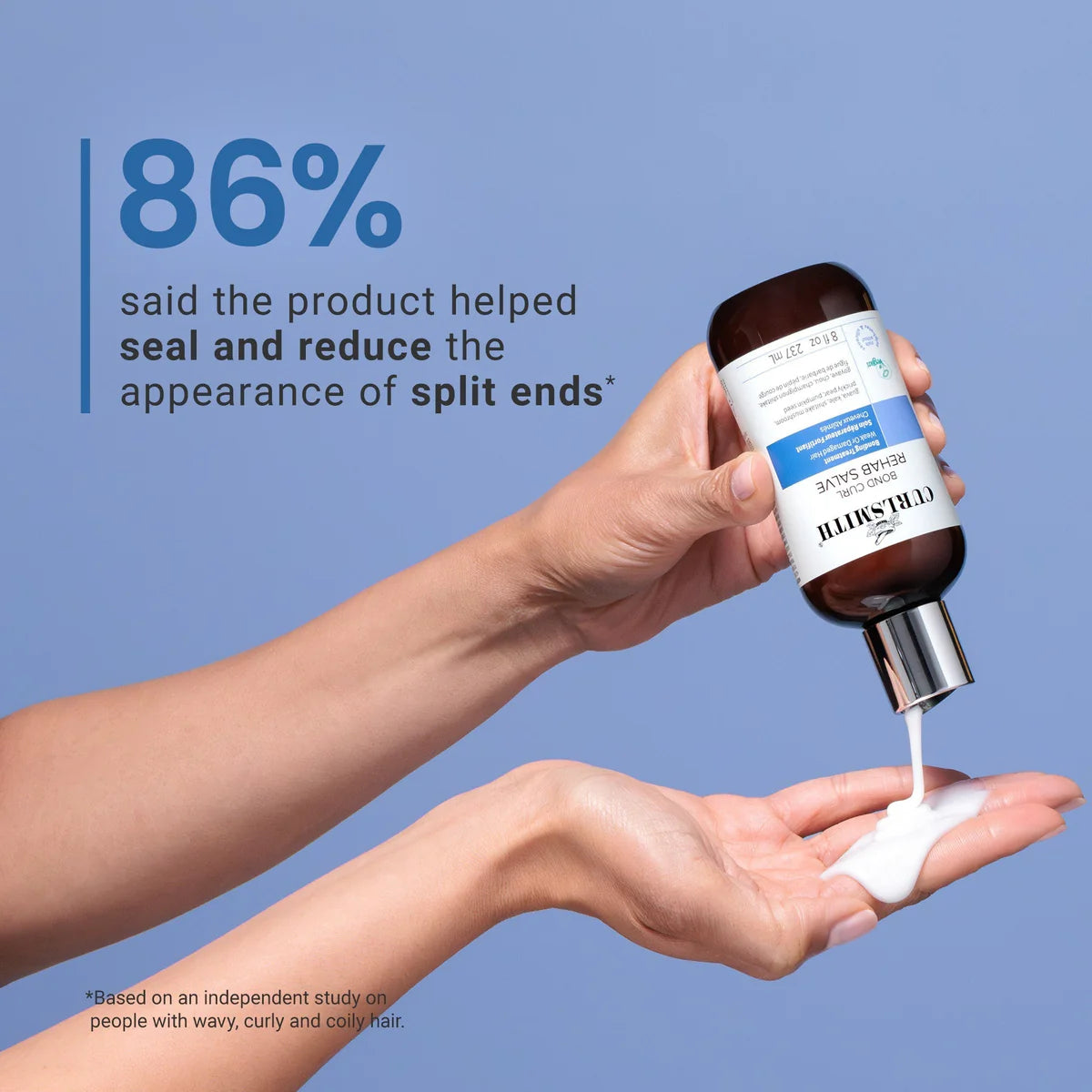 Curlsmith Bond Curl Rehab Salve garbanas stiprinanti procedūra