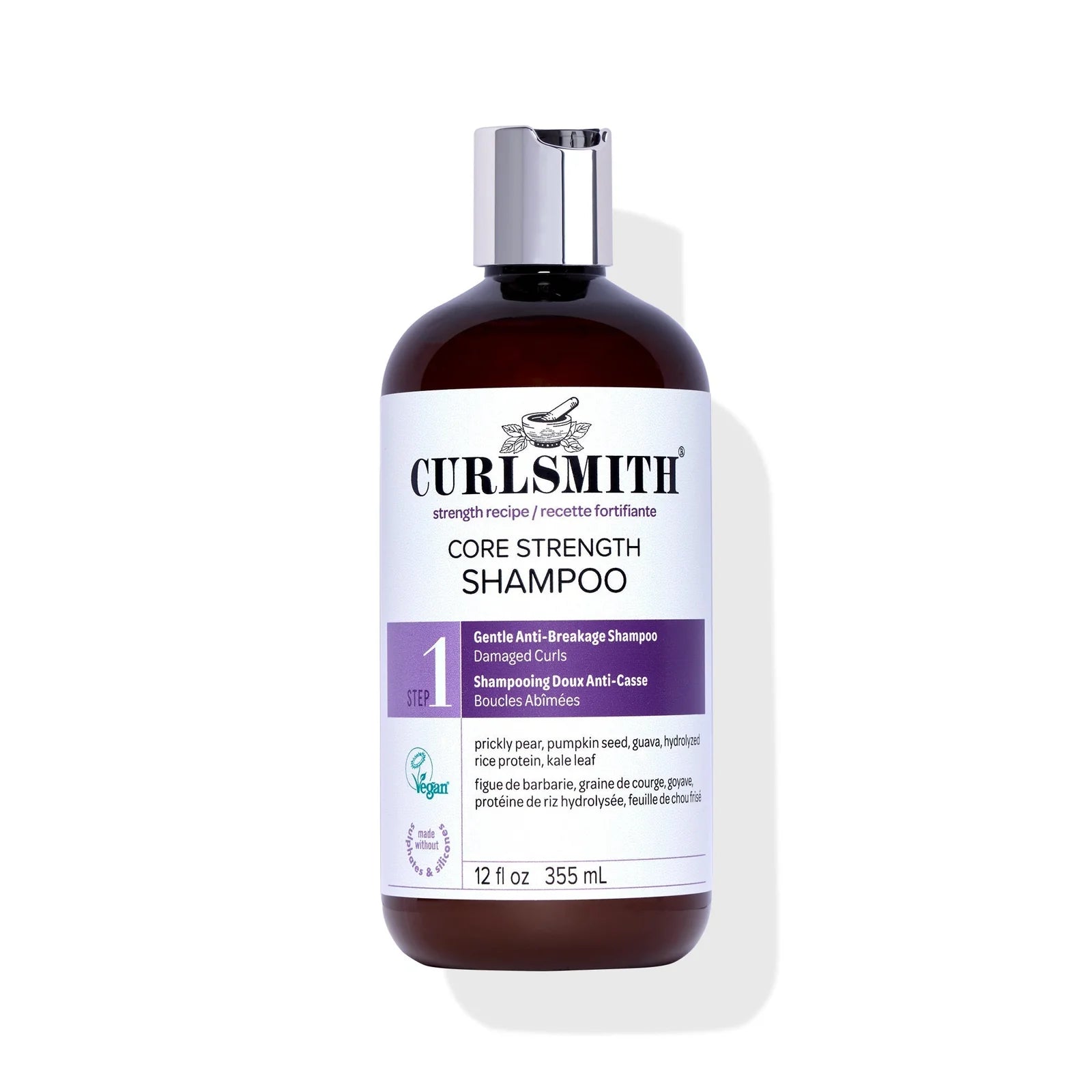 Curlsmith Core Strength šampūnas riebiai arba normaliai odai