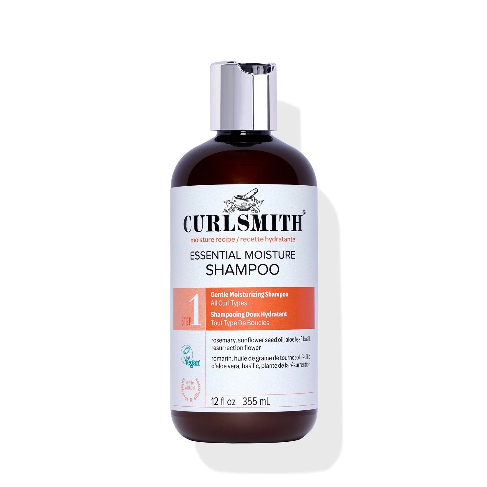 Curlsmith Essential Moisture šampūnas riebiai odai