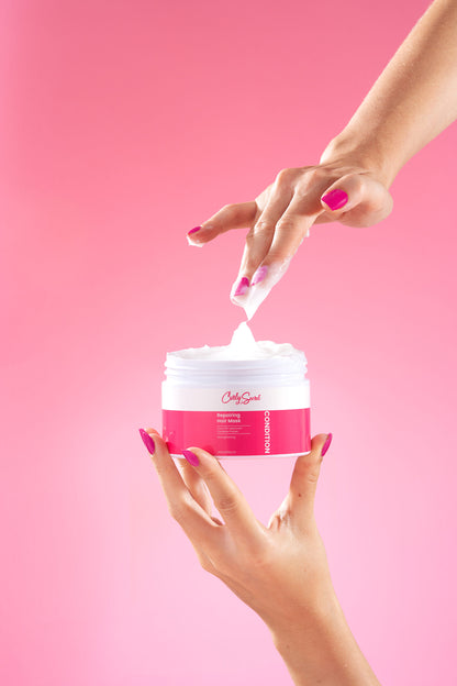 Curly Secret proteininė plaukų kaukė pažeistiems plaukams