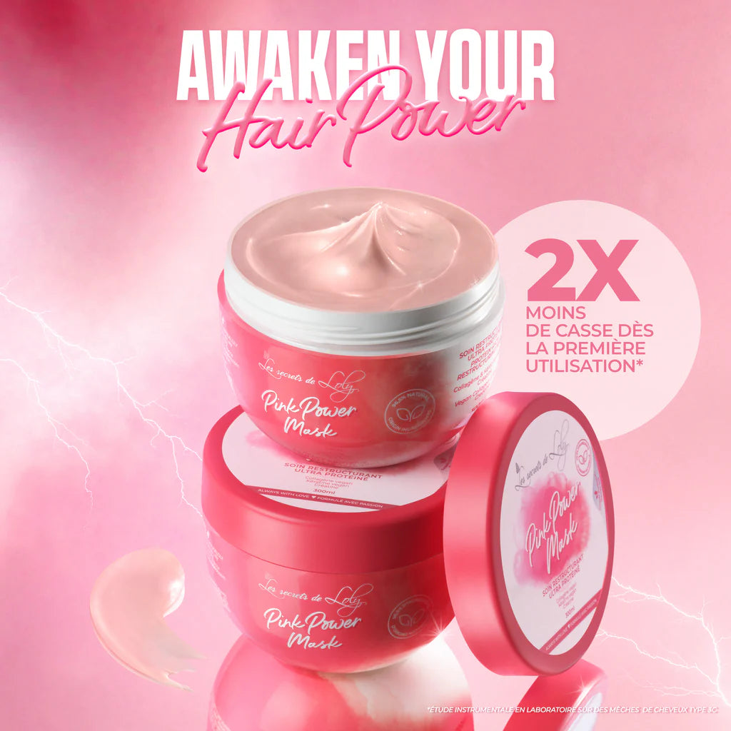 Proteininė Pink Power kaukė