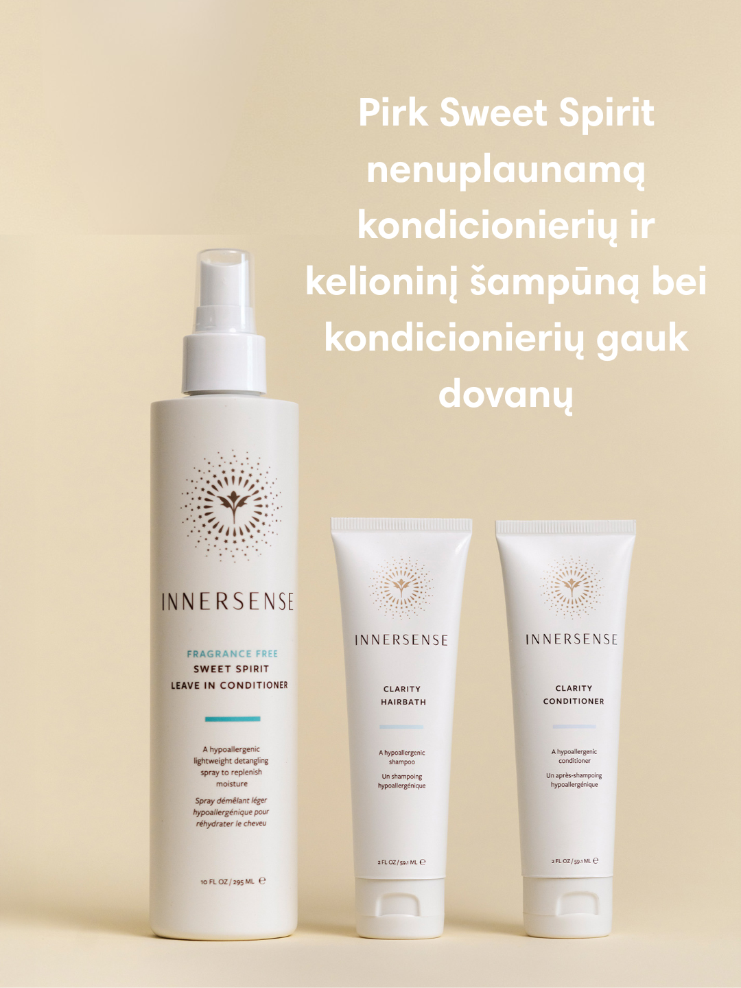 Sweet Spirit bekvapis nenuplaunamas kondicionierius - specialus pasiūlymas 🎁