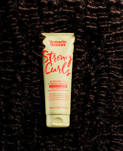 Umberto Giannini Strong Curls kondicionierius su rozmarinų aliejumi