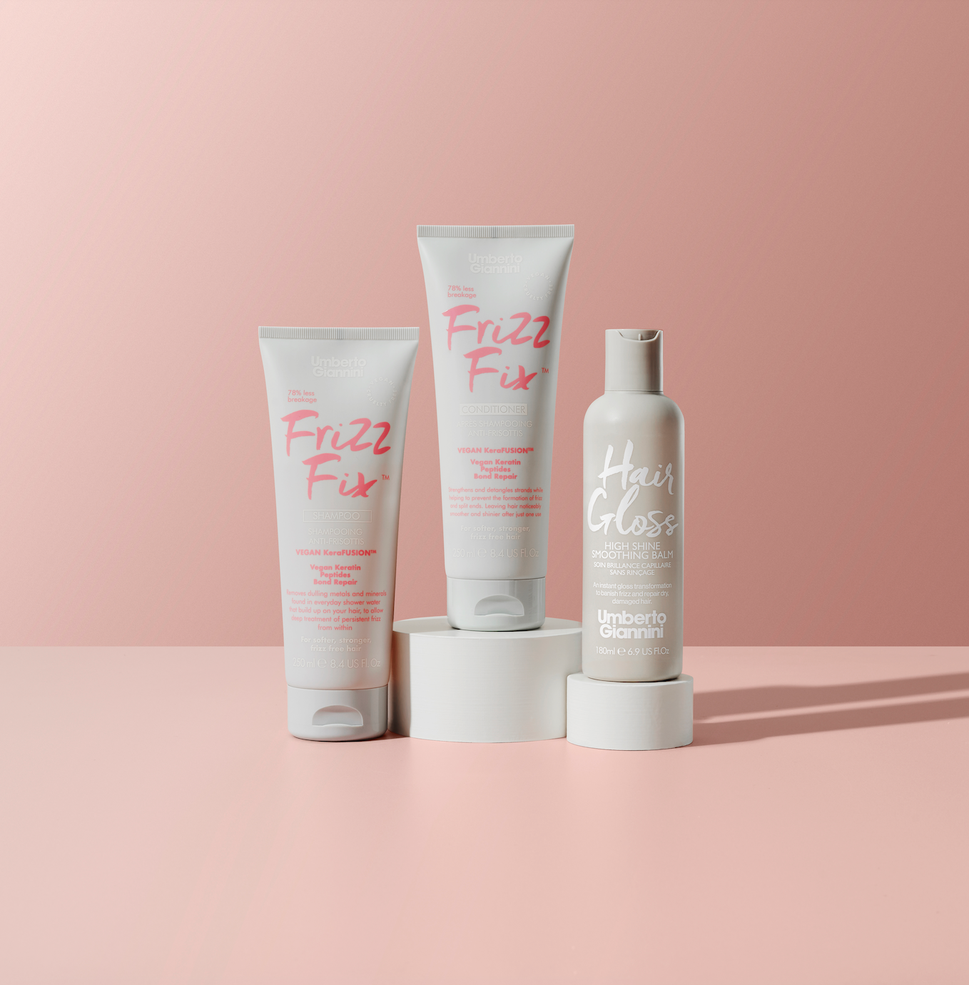 Umberto Giannini Hair Gloss glotninatis paliekamasis kondicionierius