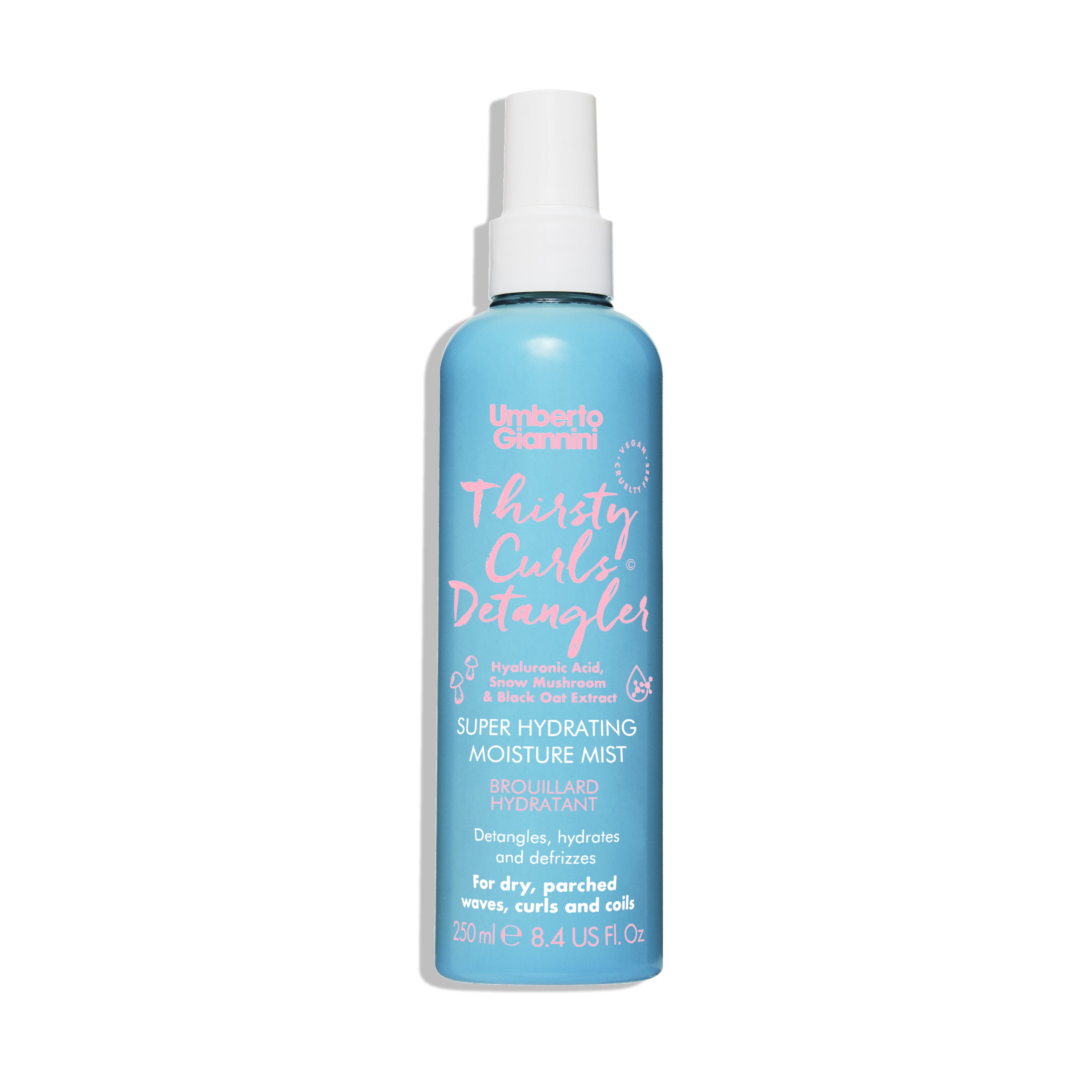 Umberto Giannini Thirsty Curls Detangler purškiamas kondicionierius