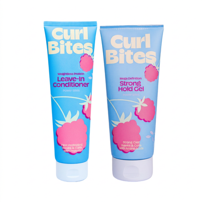 Both Curl Bites products on a white background