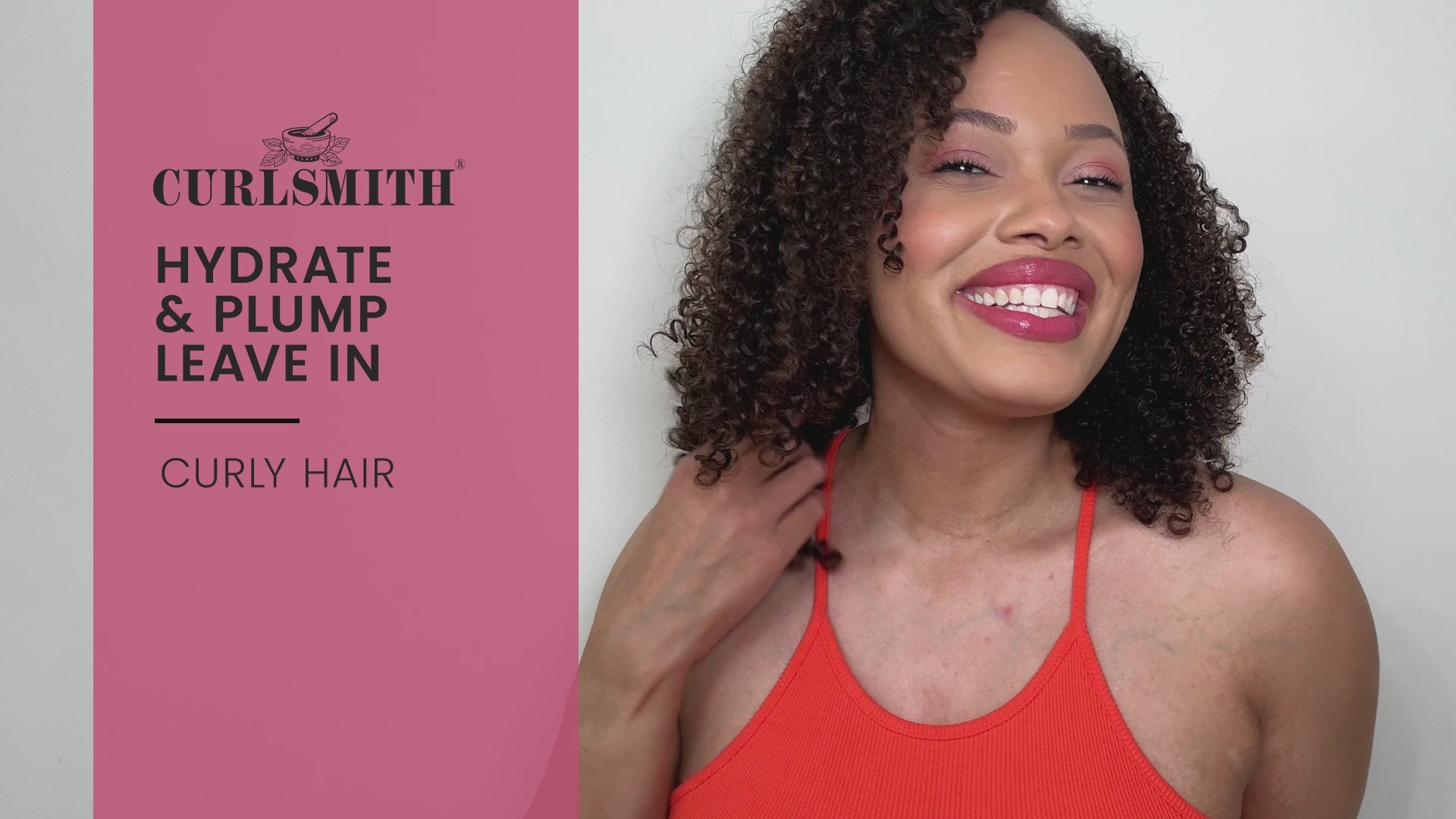 Curlsmith Hydrate & Plump paliekamas kondicionierius