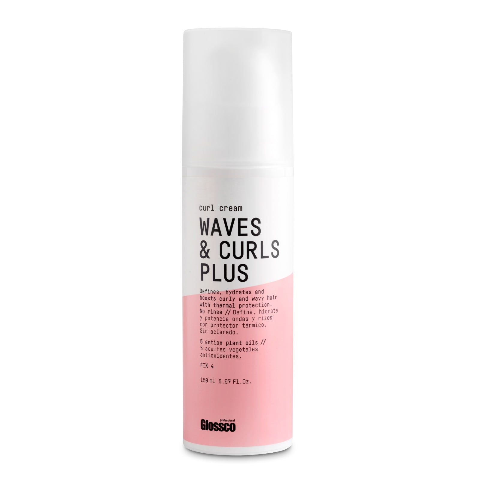 Vidutinės fiksacijos garbanų kremas Glossco Waves & Curls Plus